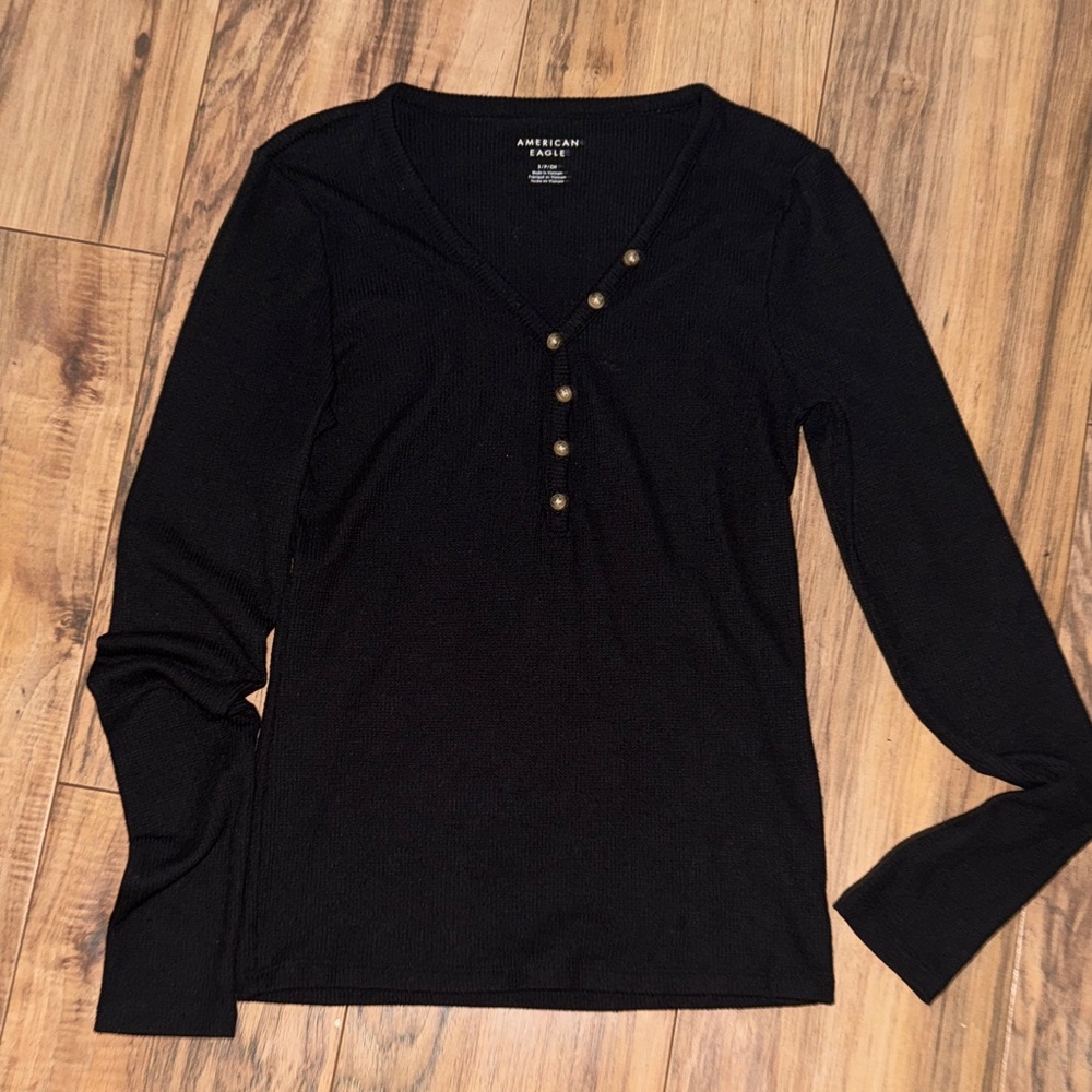 American Eagle Long Sleeve Ribbed long‎ sleeve size S